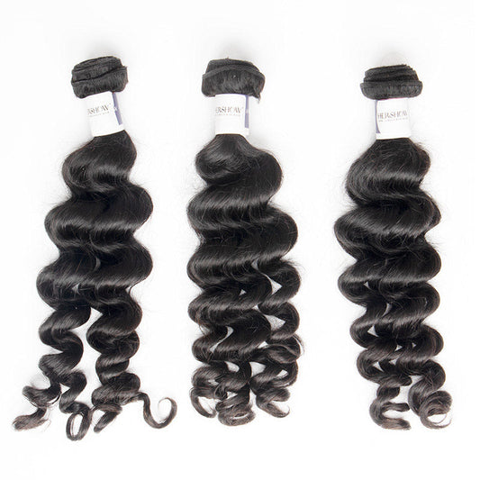 Tip-top Quality Raw Hair Loose Curly Hair Extensions 3 Bundles(never hair loss)