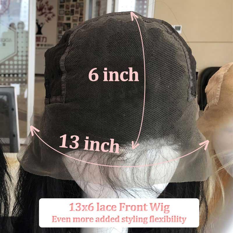 Top Virgin 13x6 Deep Wave Lace Front Wig 180 Density with Baby Hair