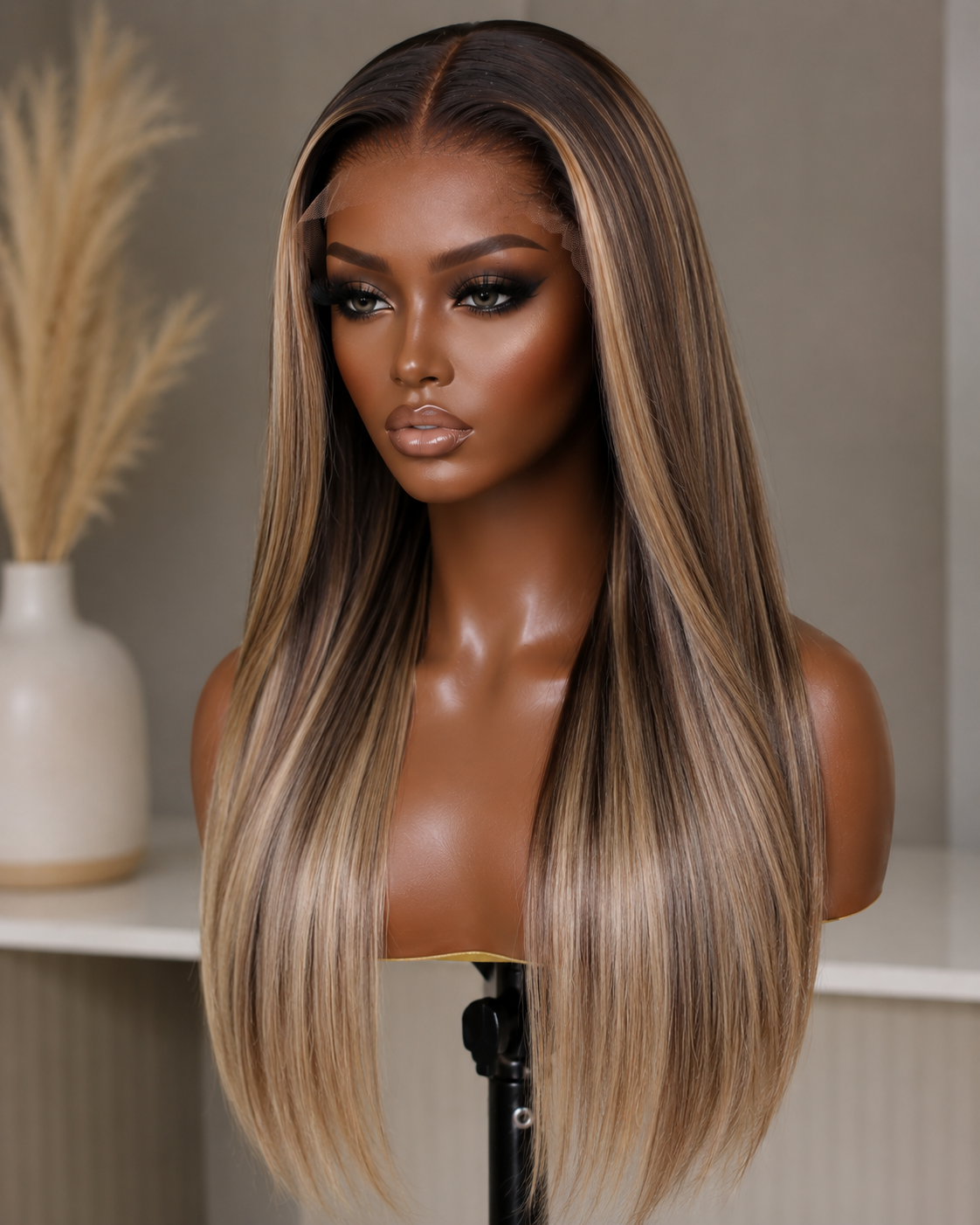 MOCHA BEIGE | Silk Straight Wig