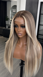 ICY VANILLA | Money Piece Straight Wig