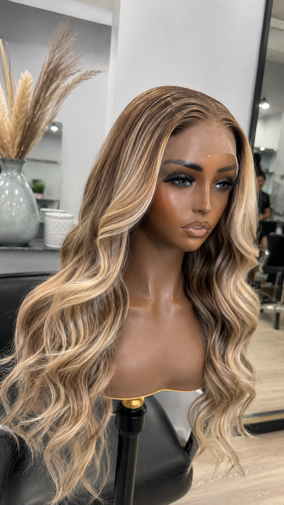 HONEY VANILLA | Money Piece Wave Wig