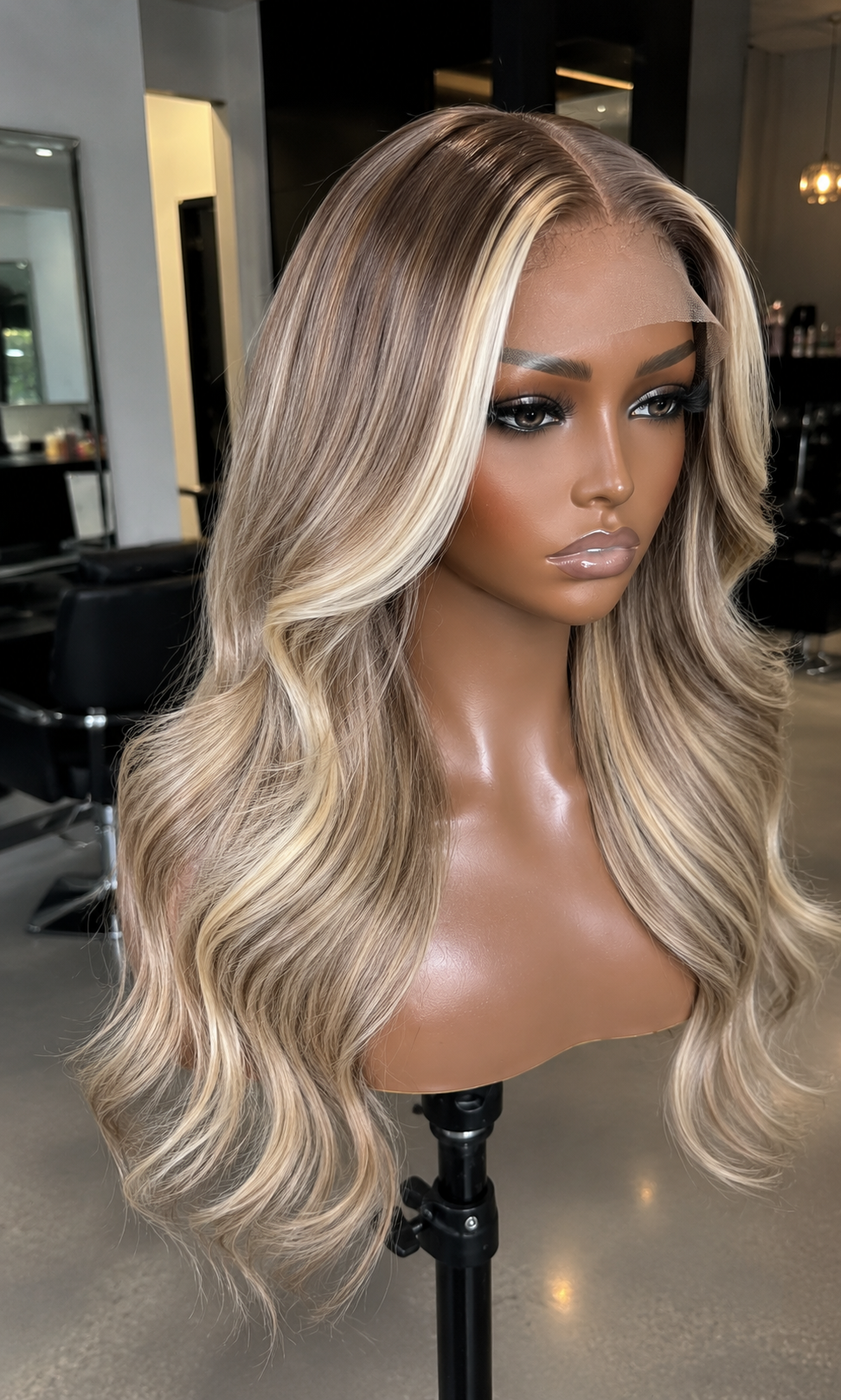 VANILLA MOCHA | Money Piece Wave Wig