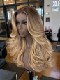 Luxury Golden Honey Layered Wig