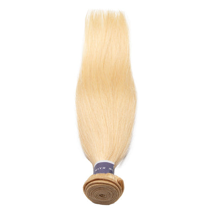 Tip-top Quality Raw Hair 613 Blonde Straight Hair Extensions 1 Bundle（never hair loss）