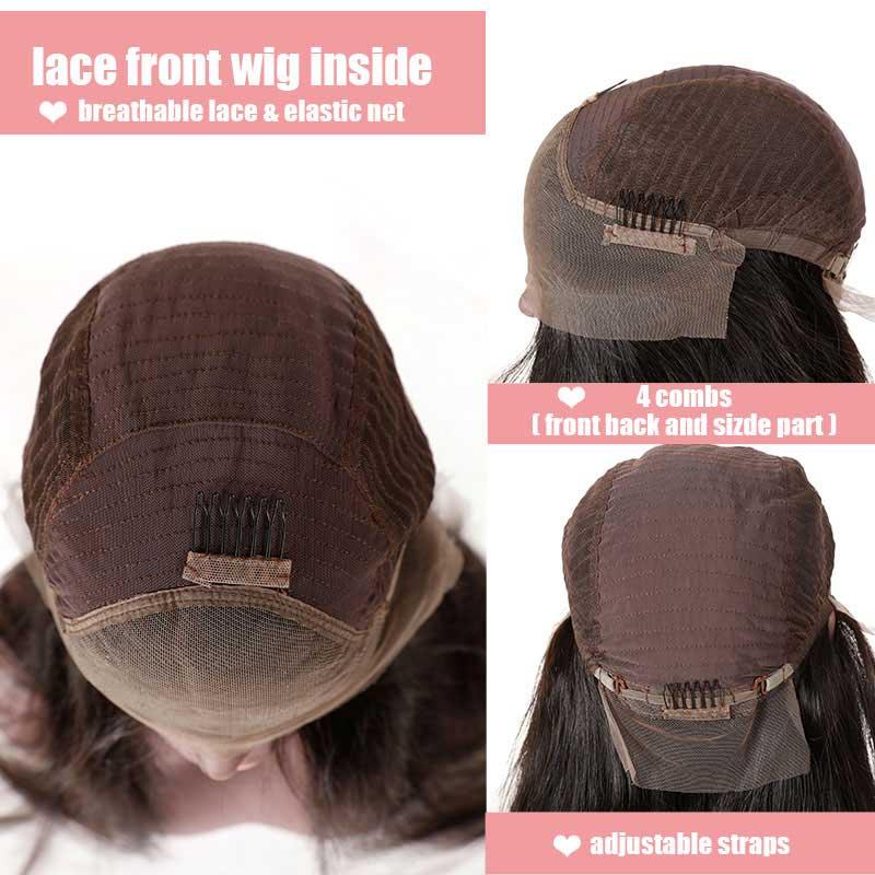 Top Virgin 13x4 Deep Wave Lace Front Transparent  Wig 180 Density with Baby Hair